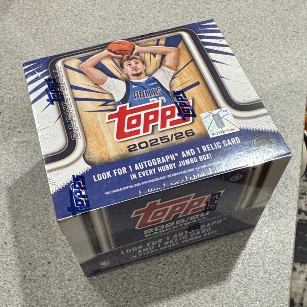 NEW Factory Sealed Case - Topps 2025/26 Basketball Hobby Jumbo Box